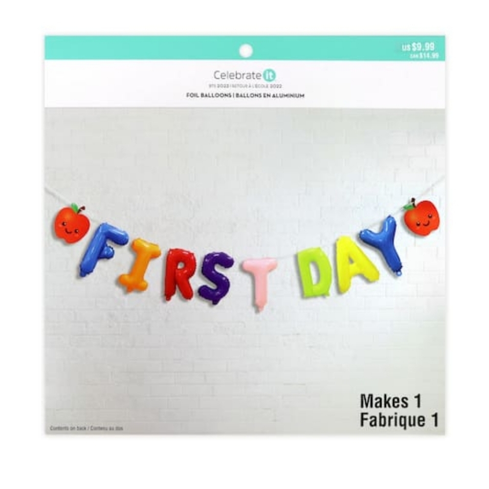 First Day Foil Balloons